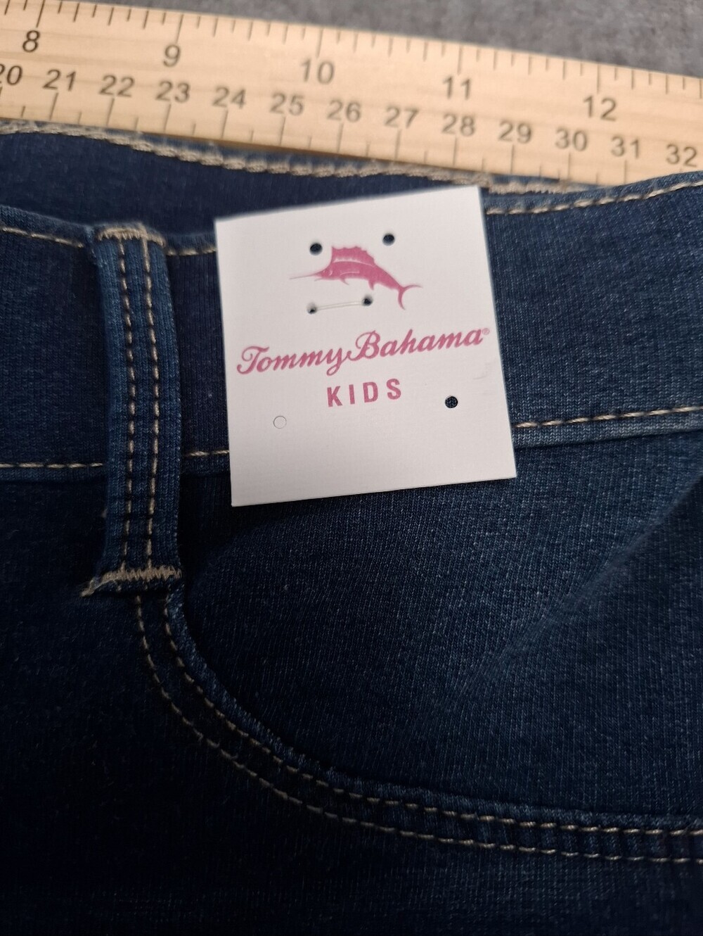 Tommy Bahama Kids Girls Jegging Shorts Size 12 Blue Stretch Soft Pull-On Comfy - Picture 5 of 9